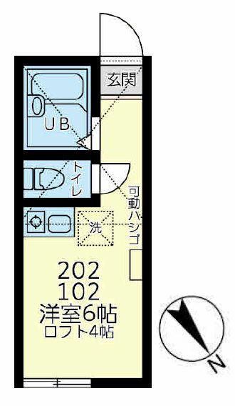 横浜市金沢区柴町のアパートの間取り