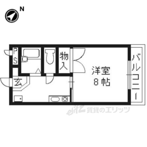 シャンブル天神の間取り