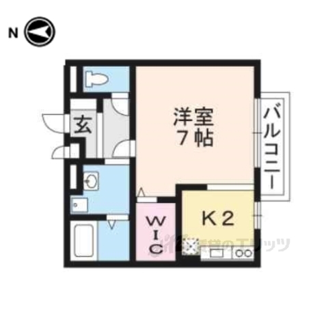 【東近江市大森町のアパートの間取り】