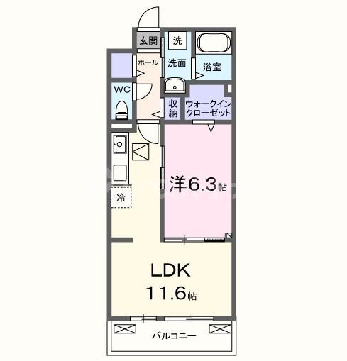 松戸市秋山のアパートの間取り