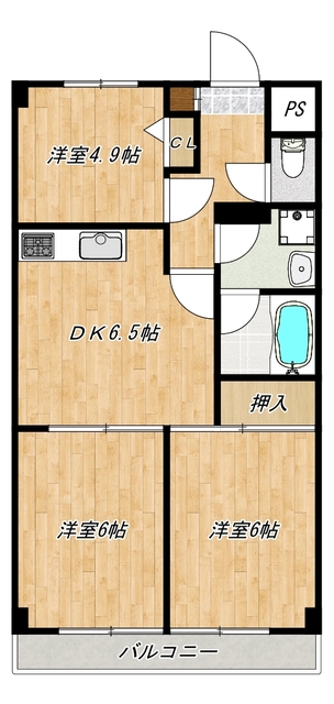 ヒルクレスト東大宮の間取り