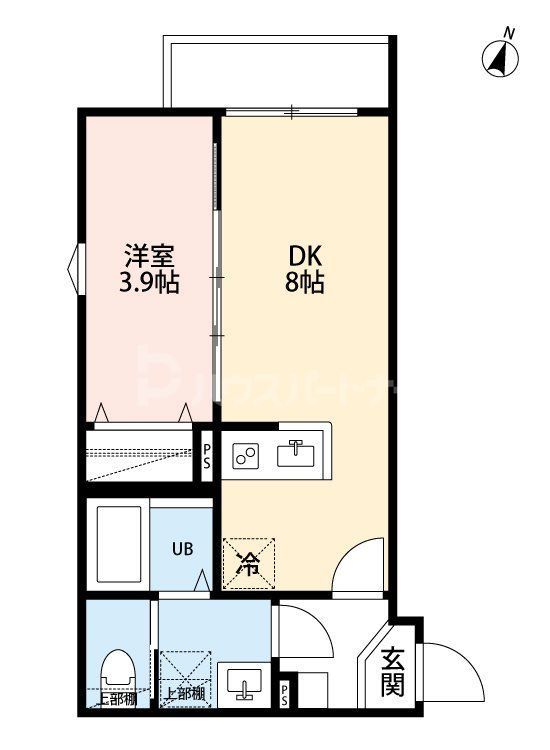 さいたま市北区東大成町のアパートの間取り