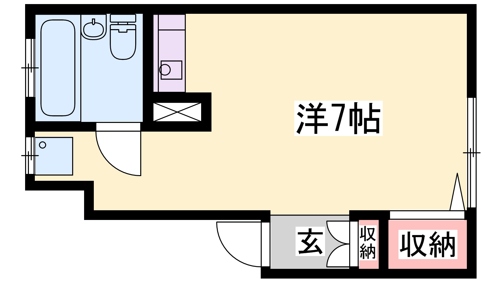 岩ハイツの間取り