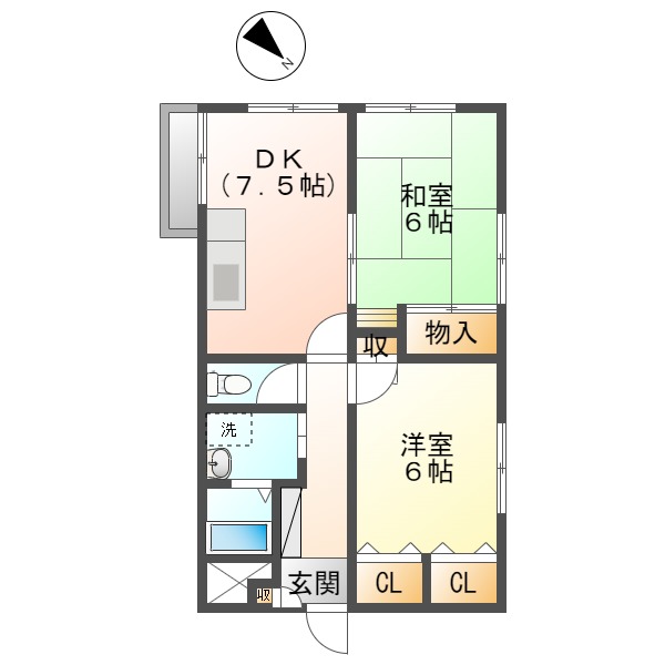 ウッディ見花山の間取り