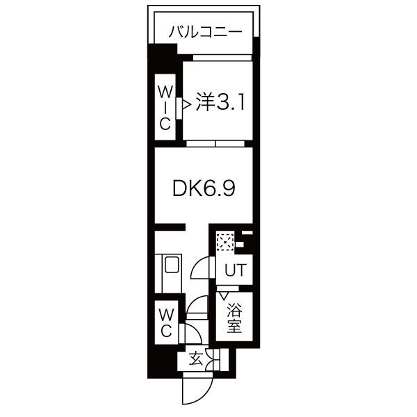 【大阪市浪速区芦原のマンションの間取り】