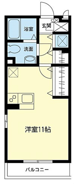 グリーンクレスト新横浜Bの間取り