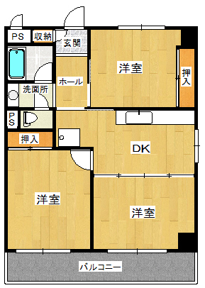 海浜不動産第2ビルの間取り