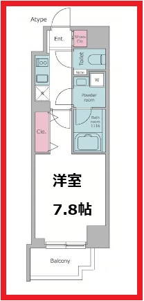 ケーディーエックスレジデンス浅草の間取り