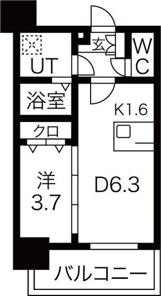 メイクスWアート上前津Vの間取り