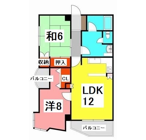 明石市相生町のマンションの間取り