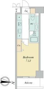 名古屋市中村区名駅南のマンションの間取り