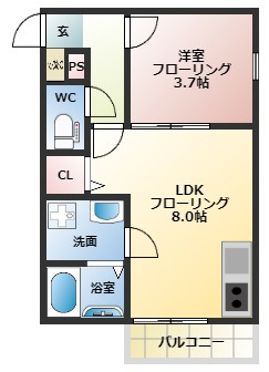 amethystの間取り