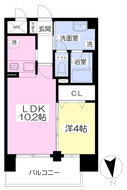 アーバン清水町の間取り