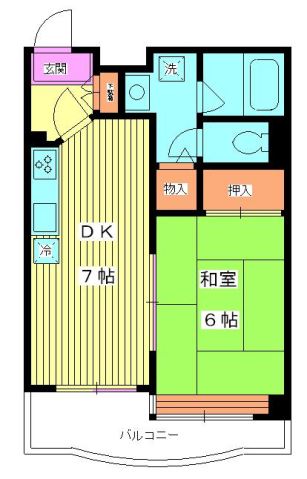 パークフロントナリタの間取り