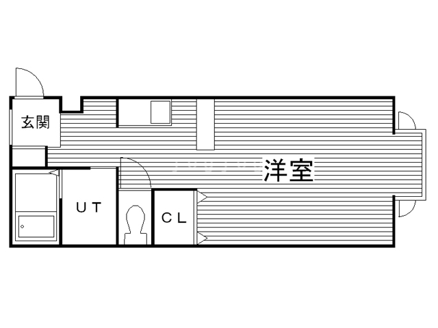 札幌市西区八軒一条西のマンションの間取り