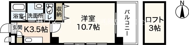 第13平勝ビルの間取り