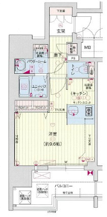 名古屋市中区丸の内のマンションの間取り