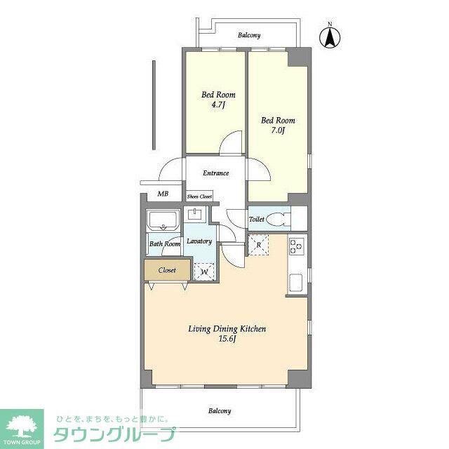 コンフォリア竹ノ塚ウエストの間取り