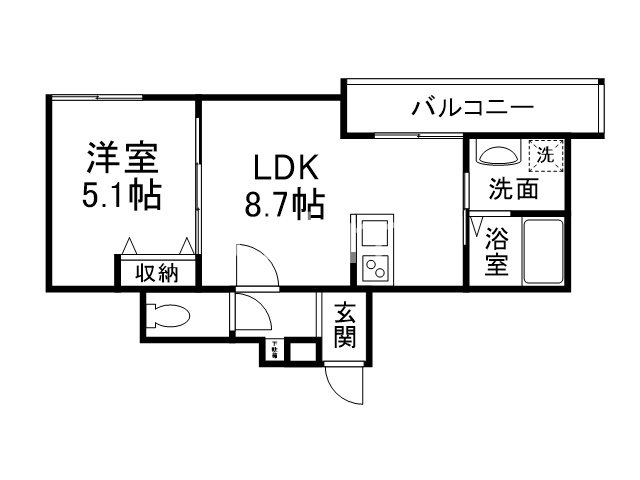 仮）御陵中筋町共同住宅の間取り