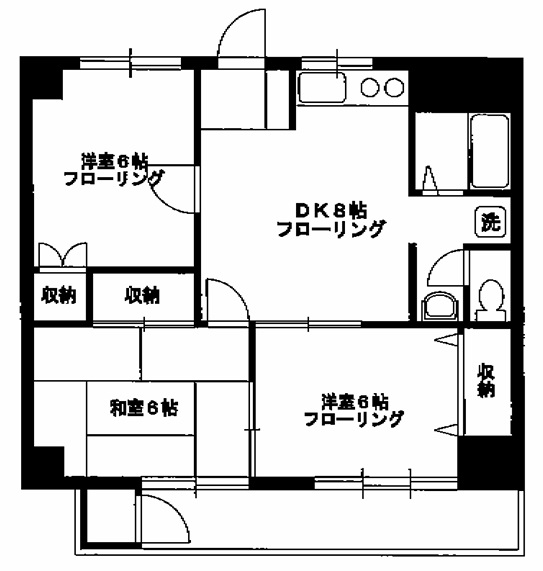 向原スカイハイツの間取り