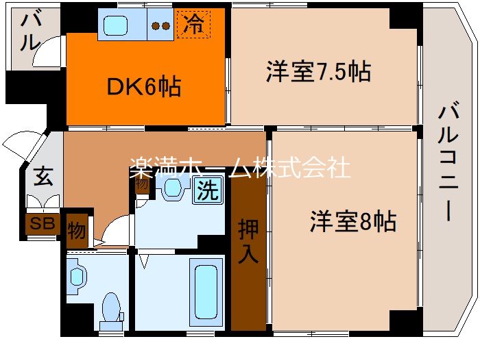 ピュアコート五条の間取り