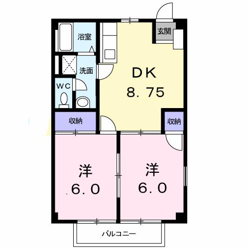 サンパティークの間取り