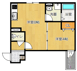 ALEGRIA住道2（アレグリア住道2）の間取り