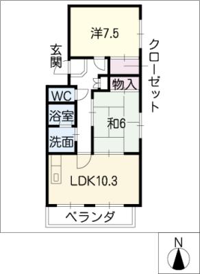 リバティ石原瀬の間取り