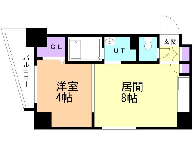 【札幌市厚別区厚別中央一条のマンションの間取り】