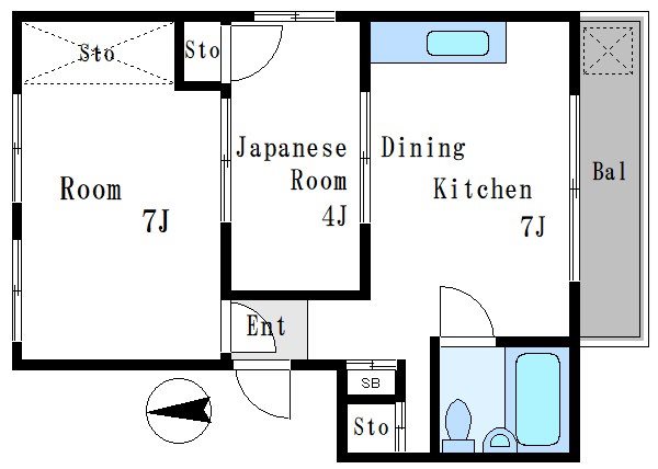 江東区三好のマンションの間取り