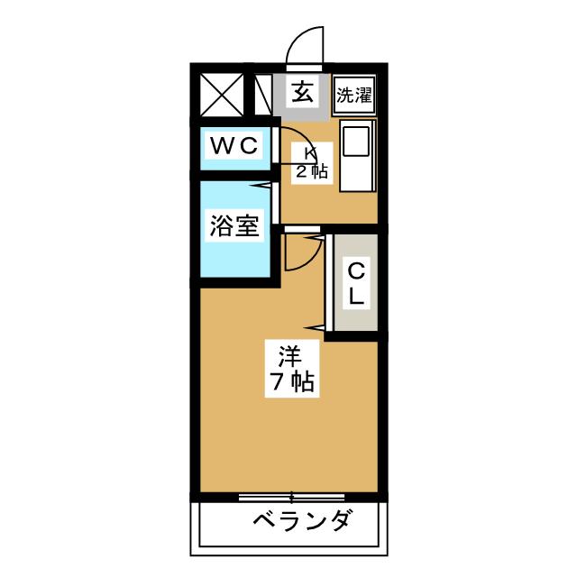 エクセル貴多川第７の間取り