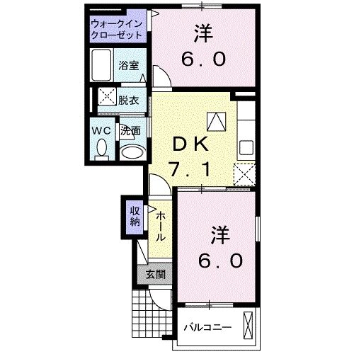 プティボヌールIの間取り