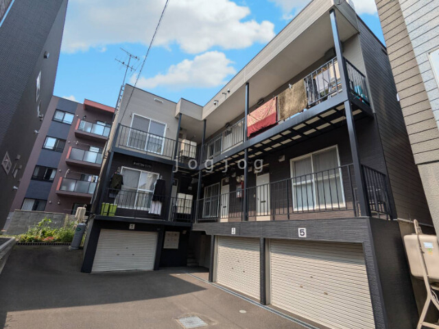 札幌市手稲区手稲本町一条のアパートの建物外観