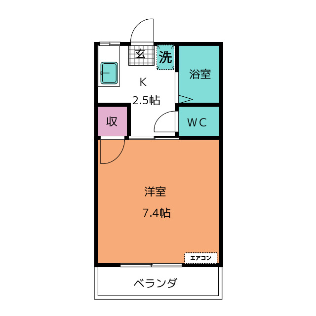 ハミング清水の間取り