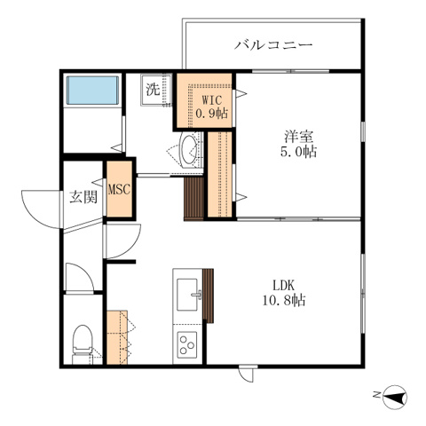 Duo Wakaba East　デュオワカバイーストの間取り