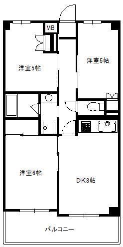 荏田五番館の間取り