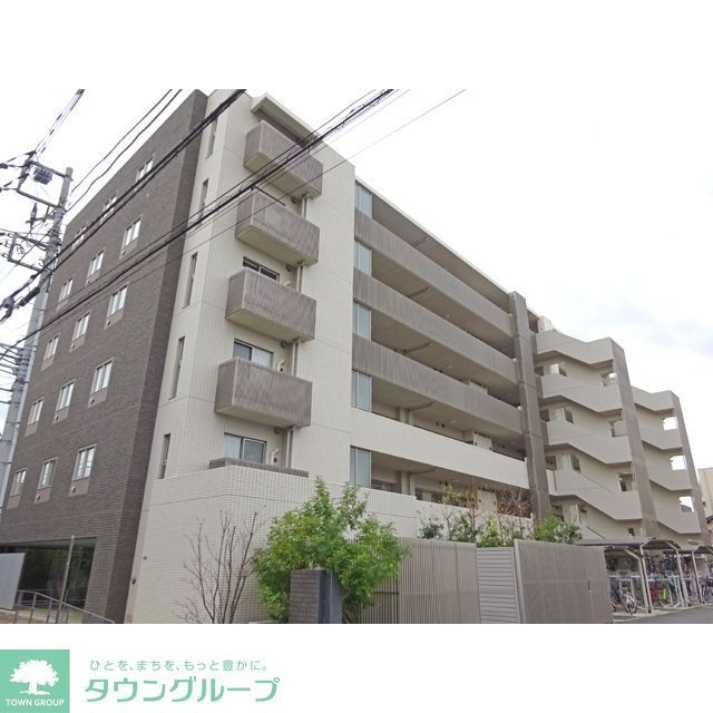 【市川市大洲のマンションの建物外観】