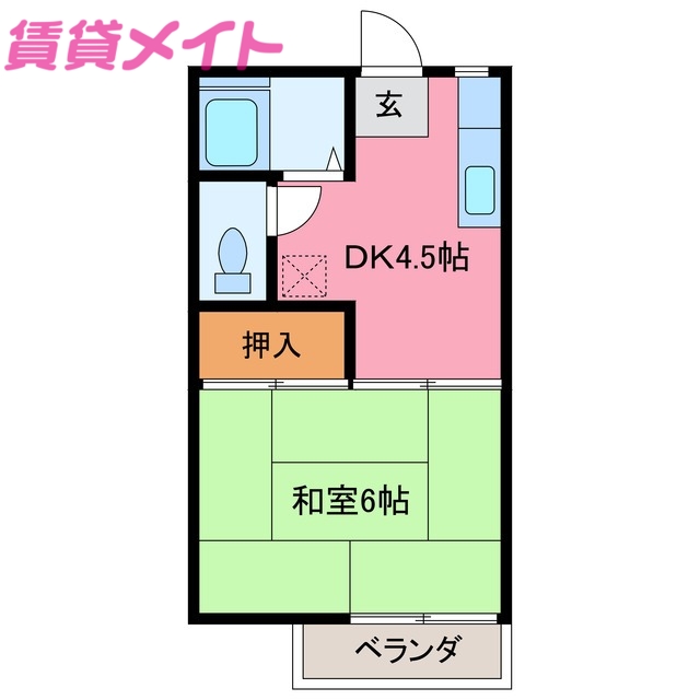 フォーブル田中の間取り