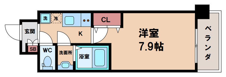 セオリー天王寺南DOORの間取り写真