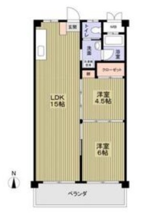 日香苑Iの間取り