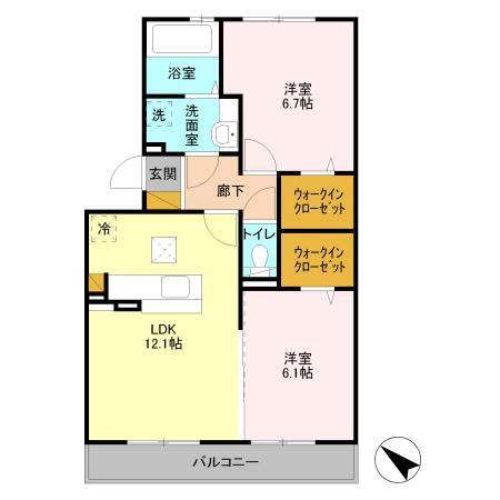 コモンシティハイツIの間取り