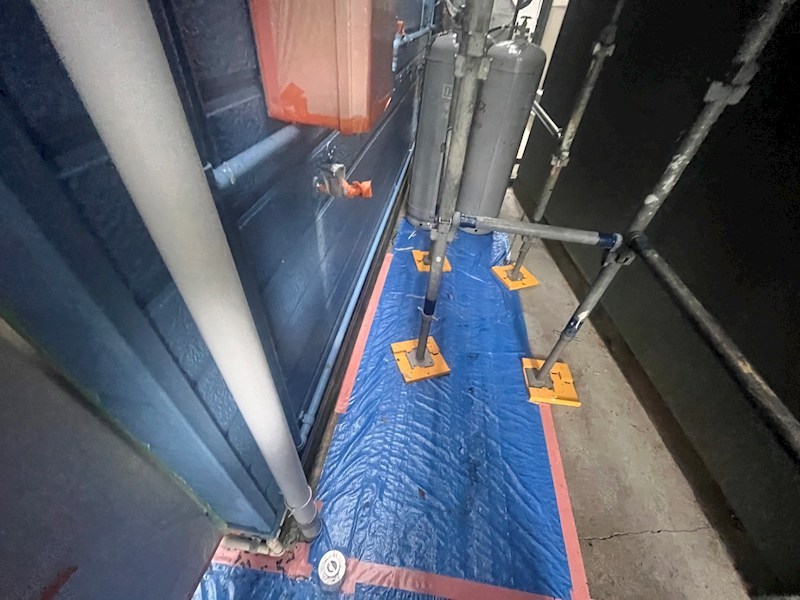 セキュリティ　洗濯機置き場