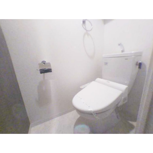 トイレ　落ち着いた色調のトイレです