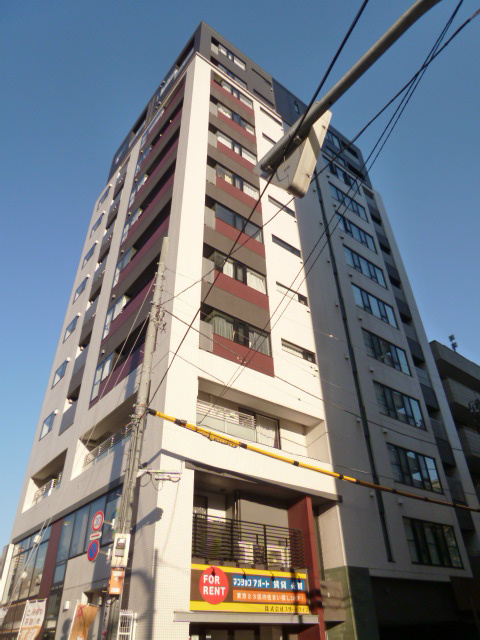 建物外観　外観リバーサイドのデザイナーズマンションです♪月島商店街も近