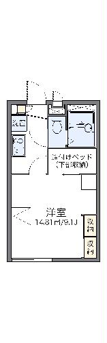 レオパレス南久が原の間取り写真