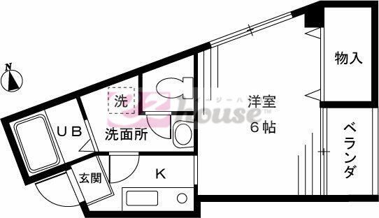 東京メトロ東西線 中野駅 徒歩9分 3階建 築20年の間取り写真