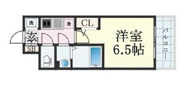 エスリード大阪プライムゲートの間取り写真