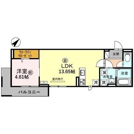 ＪＲ草津線 手原駅 徒歩13分 3階建 築3年の間取り写真