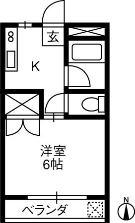 ヴィラ大島の間取り