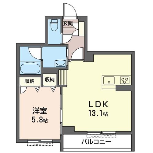 千葉市花見川区幕張町のマンションの間取り